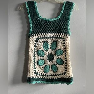Teal / Turquoise Crochet Tank Buffalo